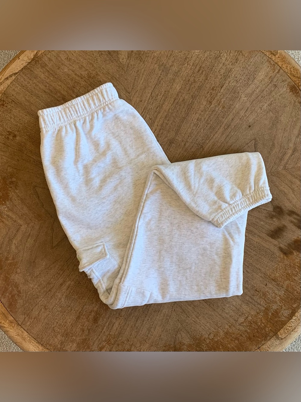Fleo Heather White Grey Serene Cargo Jogger